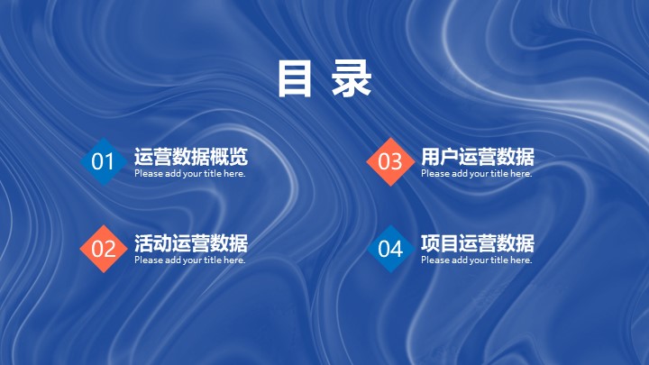 创意运营数据分析PPT模板 - 动态工作总结PowerPoint下载