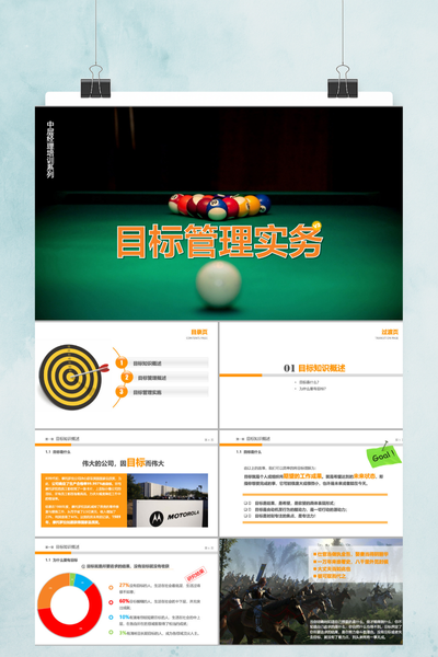目标管理实务培训PPT模板 - 企业管理通用课件