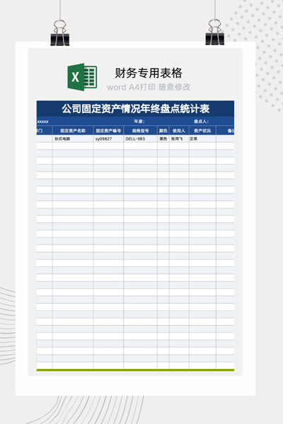 企业固定资产年终盘点盘盈盘亏与差异结果统计分析报告Excel模板
