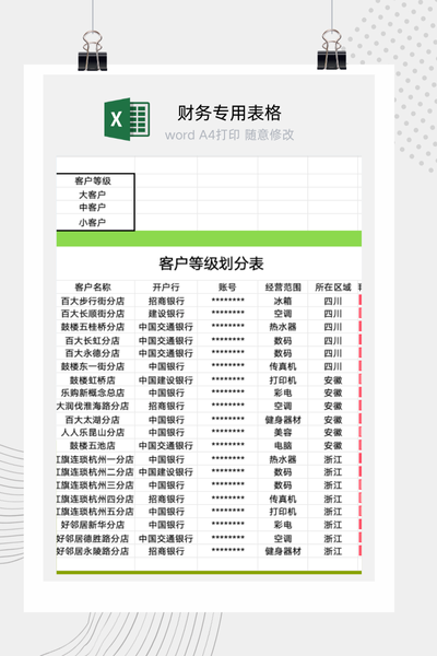 企业客户价值分层与金字塔模型分析看板Excel模板
