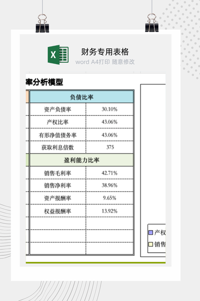 全套财务分析Excel模板 - 含杜邦分析/比率分析/趋势分析