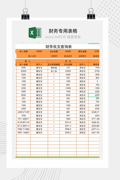 全自动财务收支查询表Excel模板 - 动态筛选/多维度分析