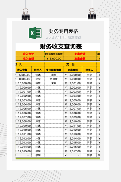 全自动财务收支查询表Excel模板 - 动态筛选/多维度分析