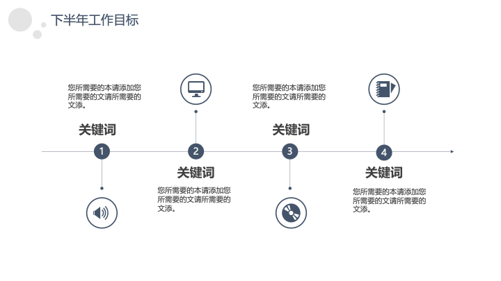 极简风格工作总结PPT模板 - 简约大气商务汇报