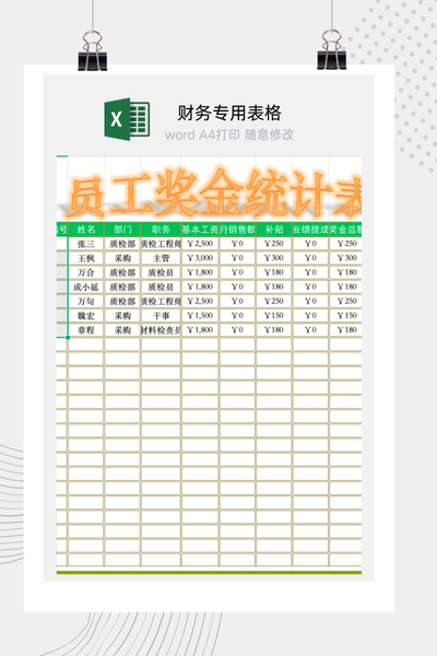 企业员工薪酬核算全模块自动化管理系统Excel模板 (含考勤/加班/奖金)