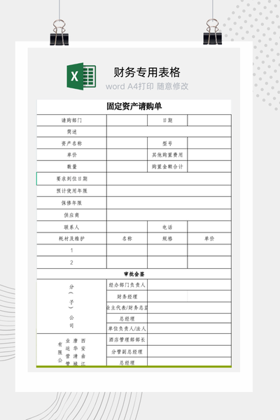 企业分级采购与申购权限管理审批流程表合集Excel模板