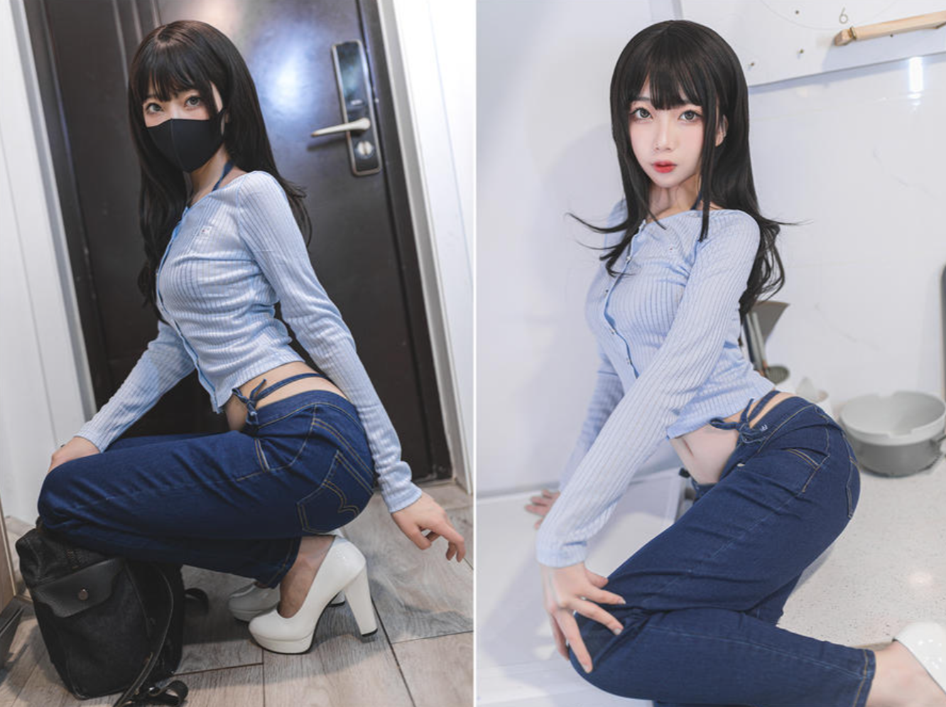 【杏仁曲奇】Cosplay作品合集与瑜伽裤图集资源下载