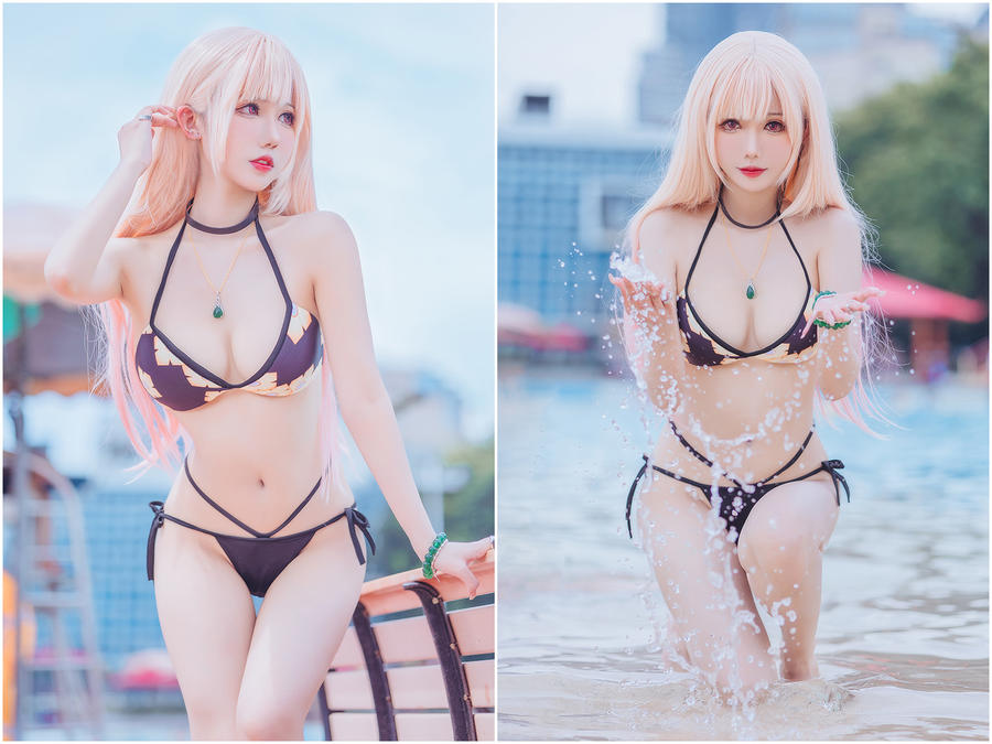 【仙女月】美院学霸Coser 泽月美女写真照片合集资源下载